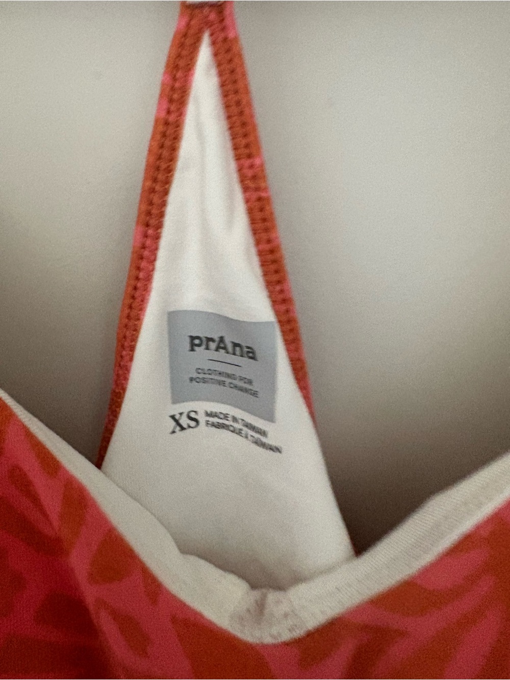 Prana Nwt size xs Coral Patterned Tank Dress - Picture 4 of 6